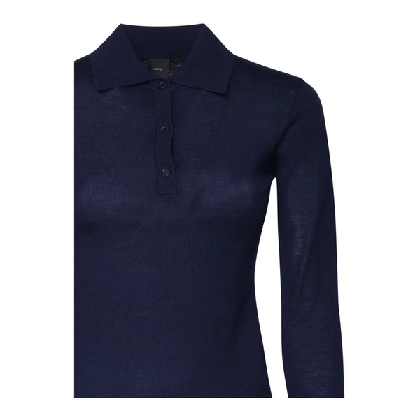 Tricot Sweater Blue Grey Long Sleeves