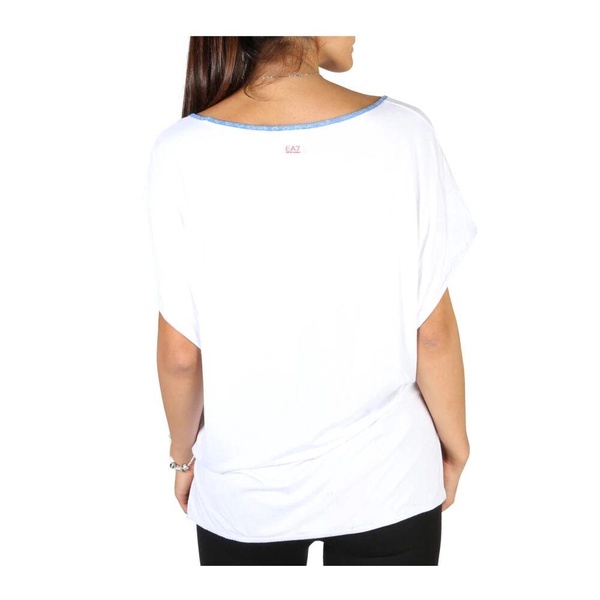 Logo Detail Wide Neck T-shirt