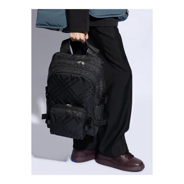 Check Jacquard Backpack