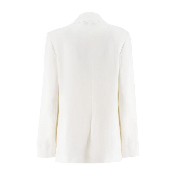Double-Breasted Elegant Jacket with Contrasting Buttons