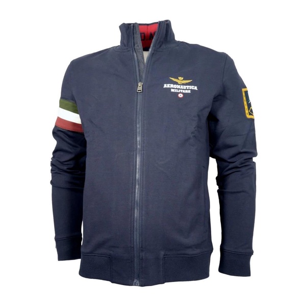 Tricolor Arrows Full-Zip Sweatshirt Blue