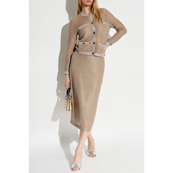 Skirt with lurex thread