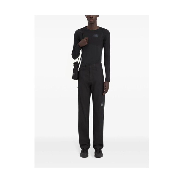 Black Classic Button-Front Jeans