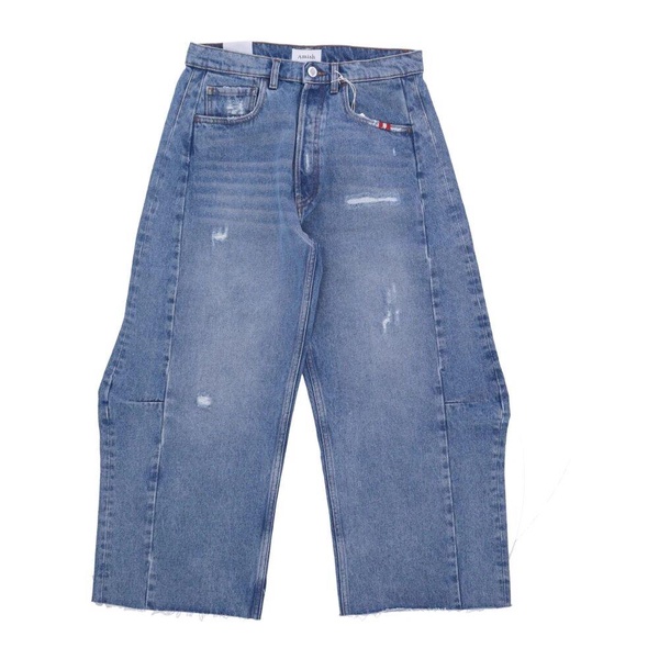 High Waist Straight Fit Denim Shorts