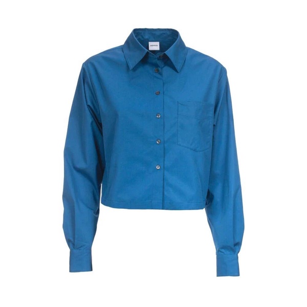 Blue Cotton Poplin Shirt