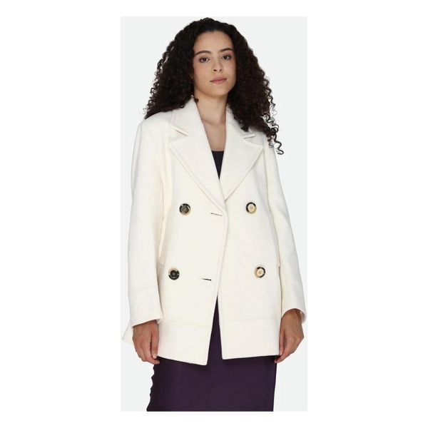 White Double-Breasted Coat
