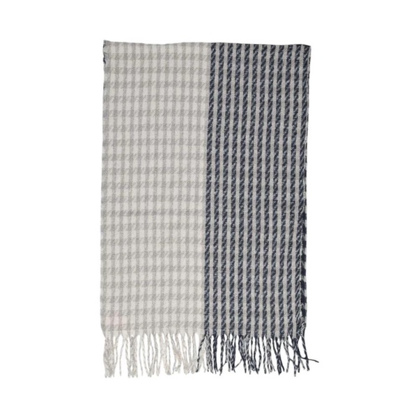 Grey Checkered Scarf for Fall/Winter
