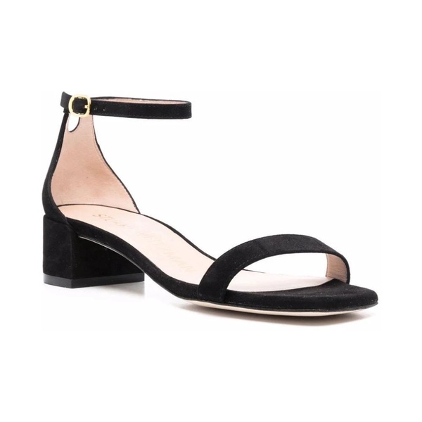 Black Suede High Heel Sandals