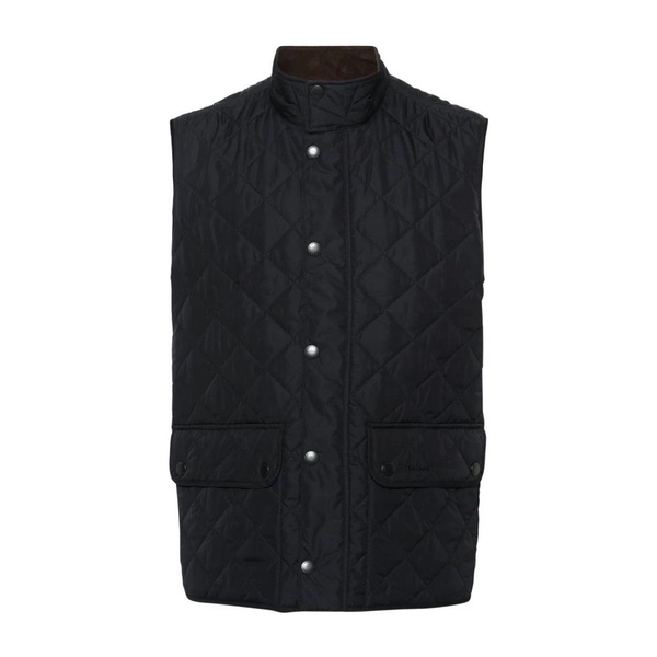 Blue Quilted Sleeveless Jacket