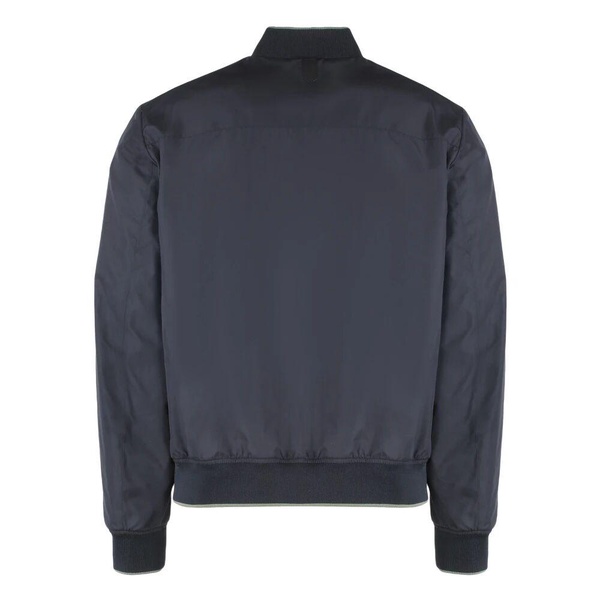 Reversible Bomber Jacket with Ribbed Edges