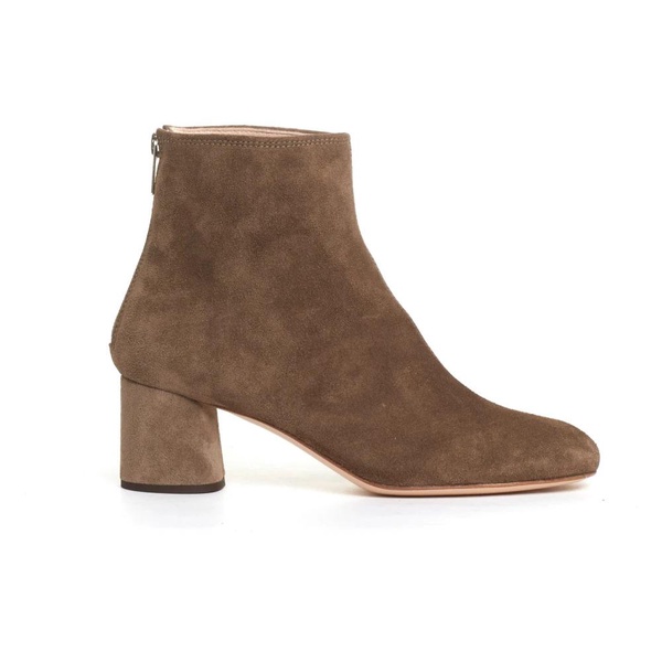 Taupe Suede Ankle Boot 60mm Heel