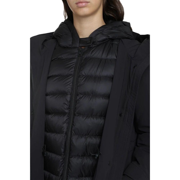 Military Technical Fabric Parka with Removable Down Jacket