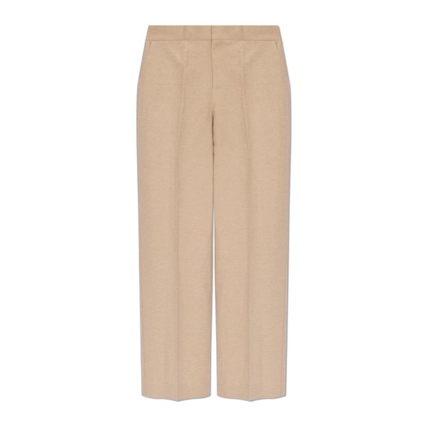 Dene pleat-front trousers