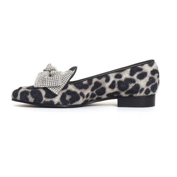 Black Leopard Print Moccasins