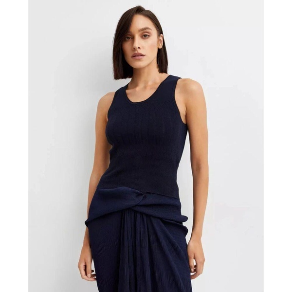 Navy Fitted Top Heart Arrow Pattern