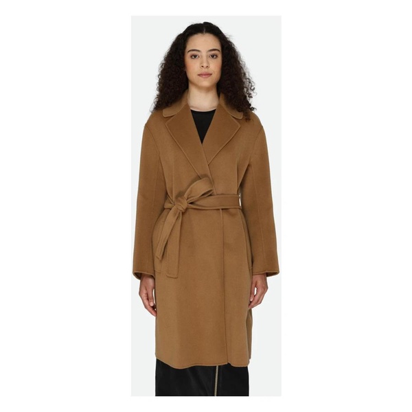 Camel Coat with Removable Belt