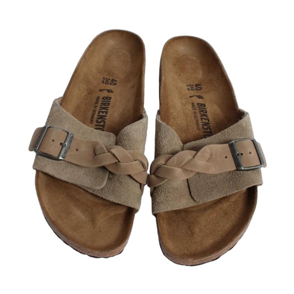 Taupe Braided Sandals for Women