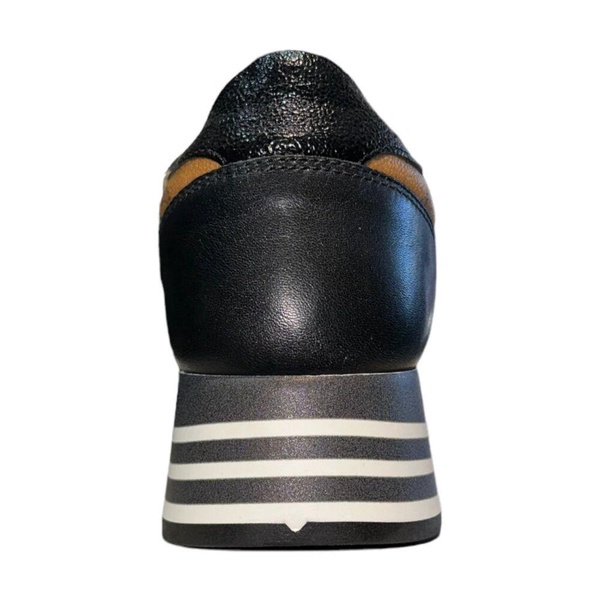 Black platform sneakers with Geo Classic inserts