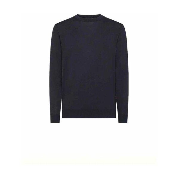 Blue Round Knit Sweater