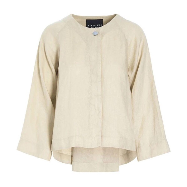 Airy Linen Jacket Ivory
