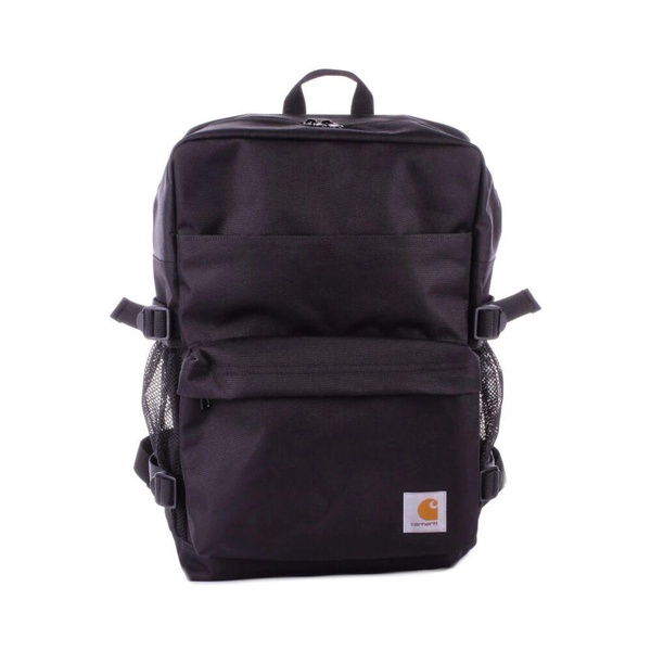 Black Logo Front Backpack Adjustable Straps