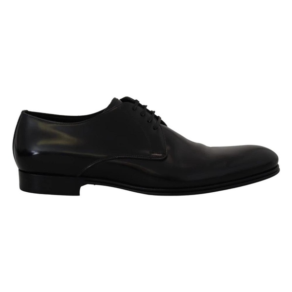 Elegant Black Leather Derby Shoes