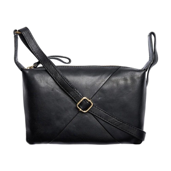 Elegant Black Leather Clutch