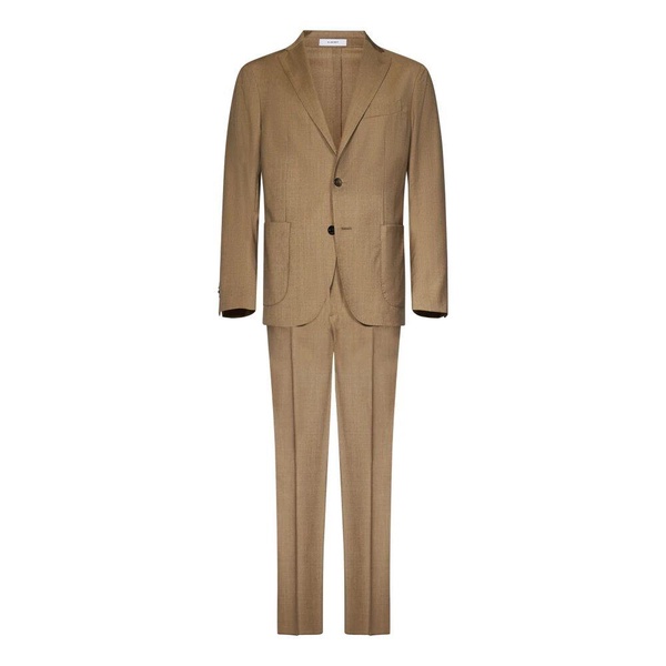 Beige Wool Blazer and Trousers Set