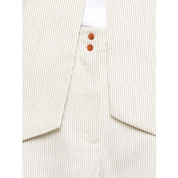 White Trousers with Elasticated Waistband