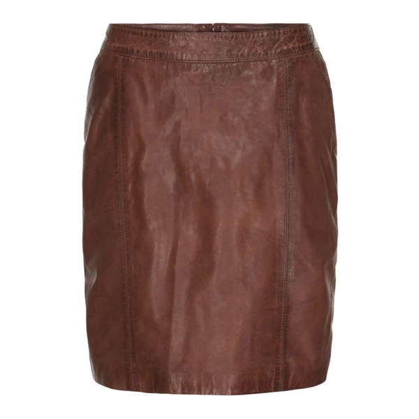 Leather Pencil Skirt with Pockets