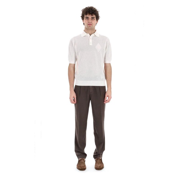 White Cotton Polo T-shirts and Polos