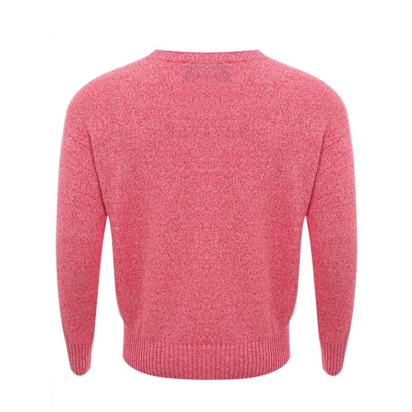 Pink Cotton Crewneck Shirt