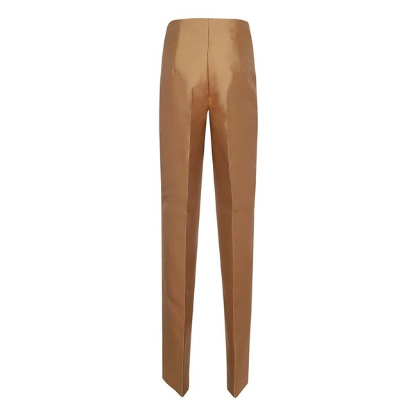 Brown Mikado High Waist Suit