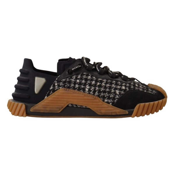 Black White Fabric Lace Up NS1 Sneakers