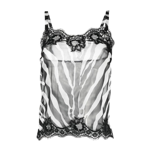 Sleeveless Zebra Top