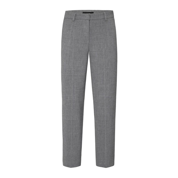 Krystal Trousers Grey Cropped Pressed