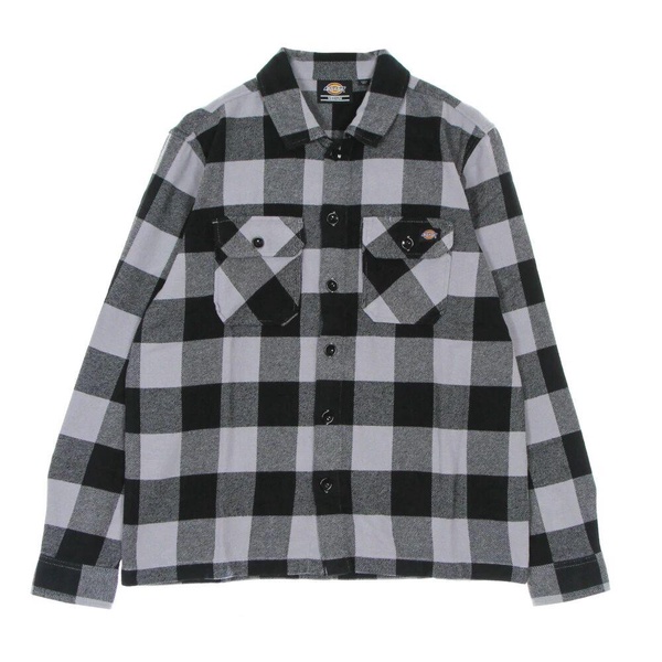 Lilac Gray Flannel Long Sleeve Shirt