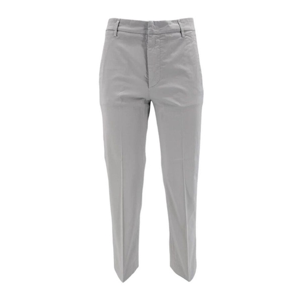 Grey Cotton Corduroy Trousers