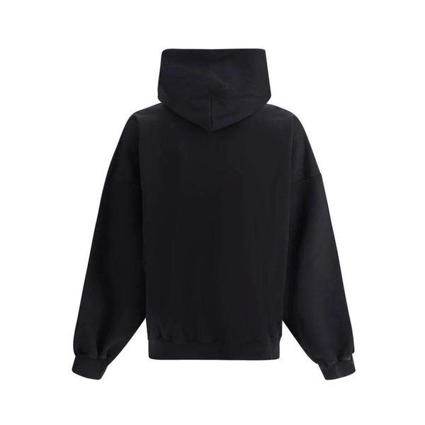 Oversize Hooded Sweatshirt with Ribbed Hem