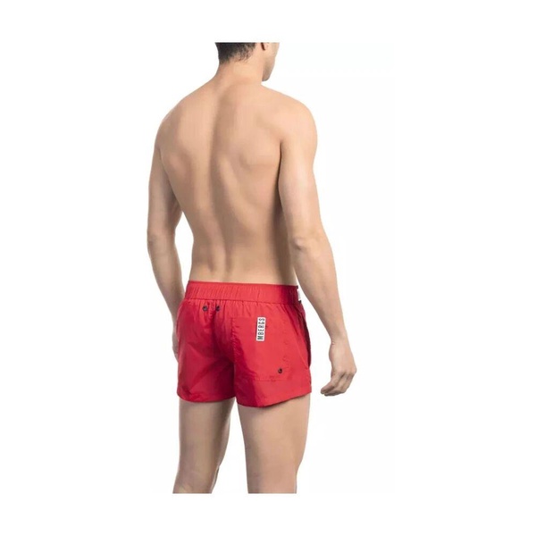 Red Micro Swim Shorts Stylish Design