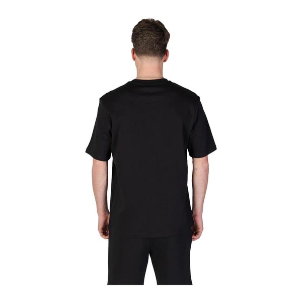 Black Cotton Round Neck T-Shirt