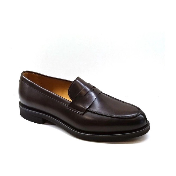 Brown Leather Moccasin with Vibram Sole