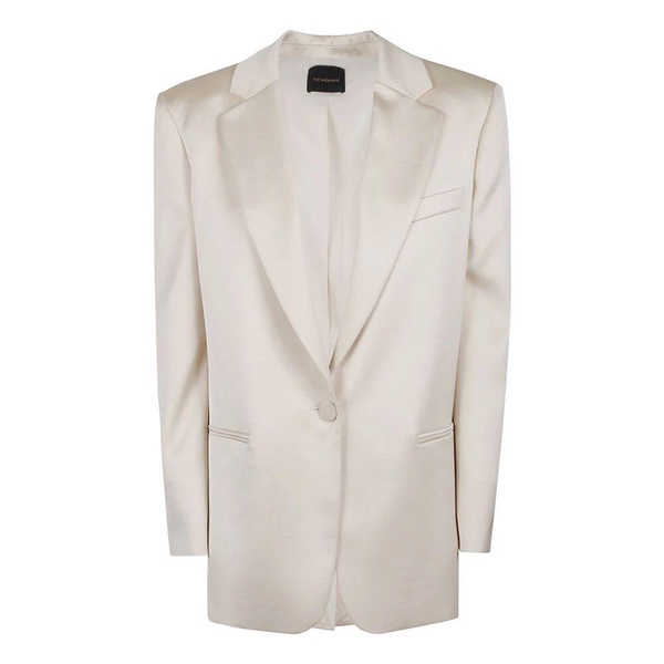 White Blazer with Chic Pocket Design