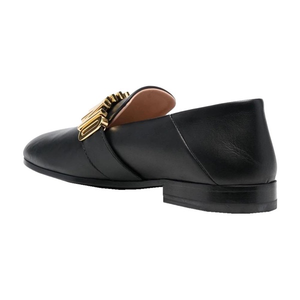 Metallic Letters Loafers