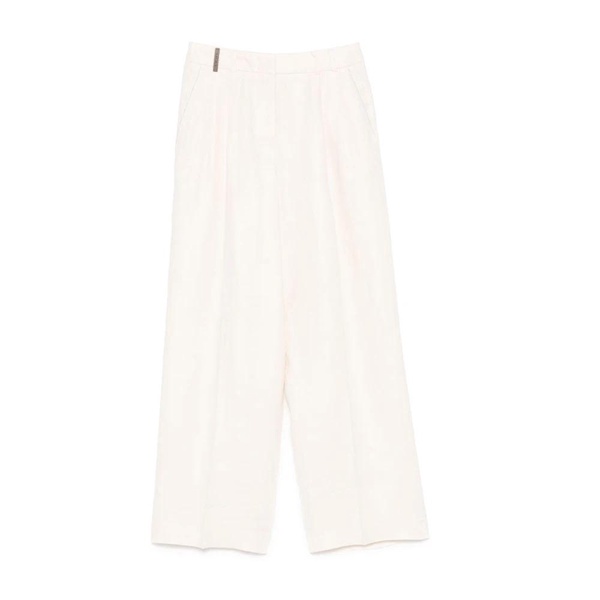 Pleated Trousers Light Beige Italy