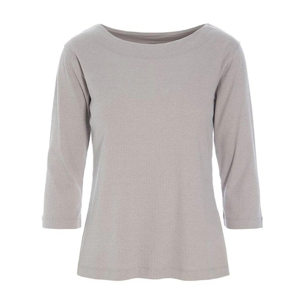 Opal Grey Rib Blouse Naibu Style