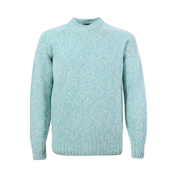 Light Blue Wool Turtleneck Sweater