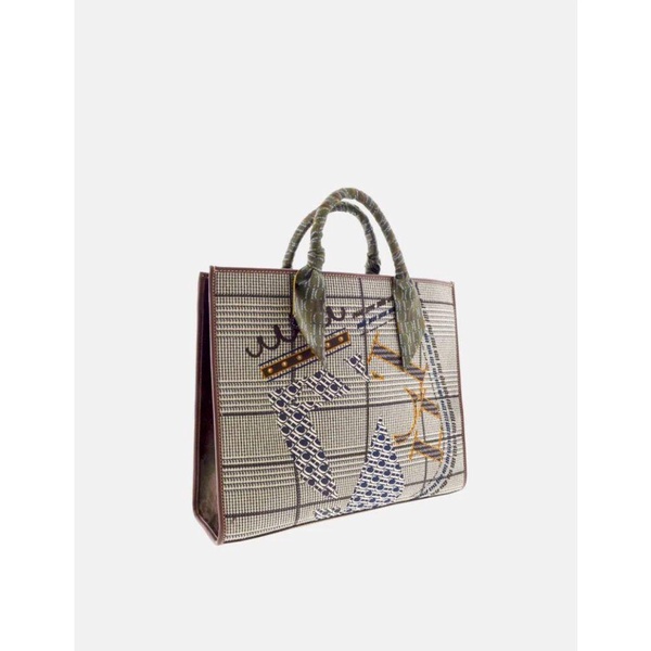 Chic Shopping Bag with CH Shield