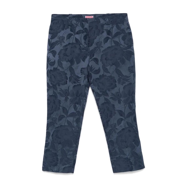 Indigo Blue Front Button Pants