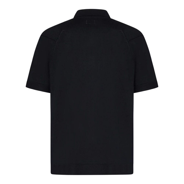 Blue Polo Shirt with Chest Pocket